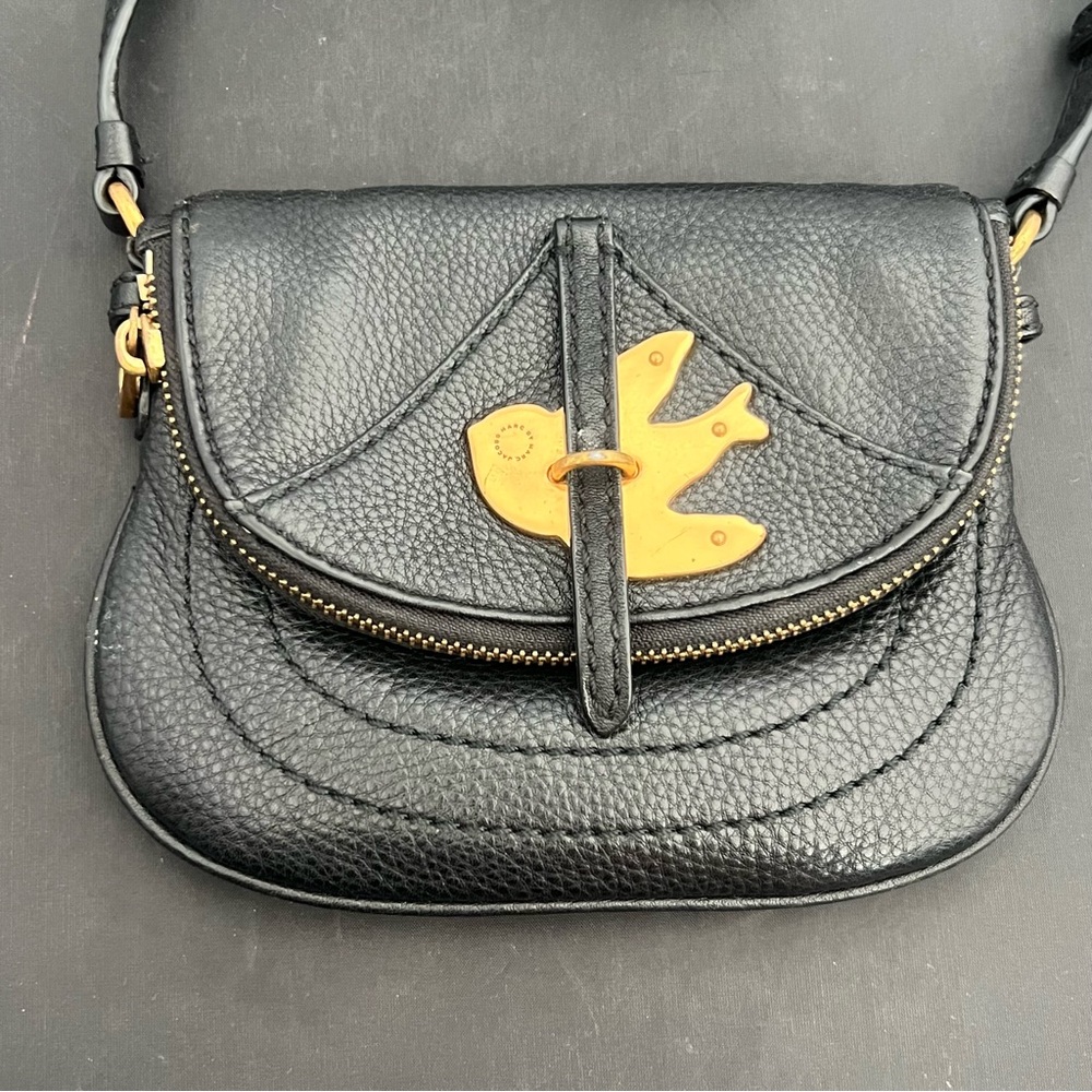 Marc Jacobs Petal To The Metal Pouchette Crossbody Bag Black